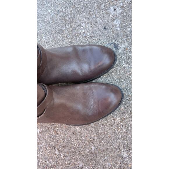 Ralph Lauren Brown Leather Riding Boots Buckle Equestrian Women's Size 6 - Picture 5 of 12